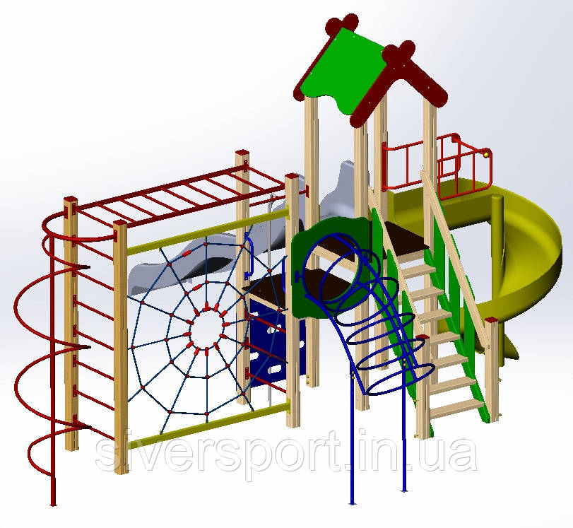 Ігровий комплекс "Радість" з рукоходом SiverSport KID805.1, фото 1