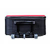 Комплект дорожніх валіз різного розміру Bonro Style набір 3 штуки чорно-темнофіолетовий, фото 6