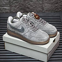 Чоловічі Кросівки Nike Air Force 1 Low Luxury Suede Grey 41-43-44