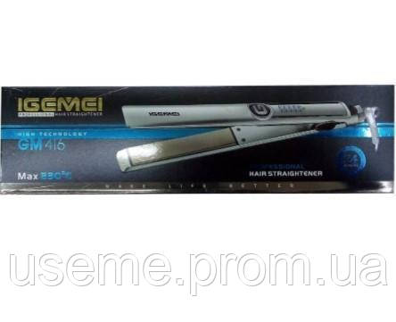Выпрямитель щипцы для волос Gemei GM-416 профессиональный утюжок керамический для укладки волос (9231) - фото 9 - id-p1342836622
