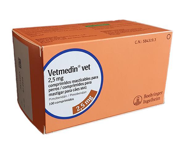 Ветмедин 2,5мг 100 таблеток при сосудистой недостаточности Германия - фото 1 - id-p1332331839