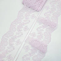 Блюмарин (вышивка на сетке) / цвет розовый / ширина 14 см / заказ от 1 метра