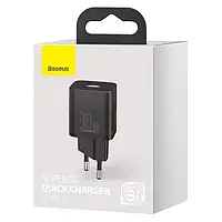 Зарядний пристрій Baseus Speed Mini Quick Charger 30W Type-C 3A Чорний