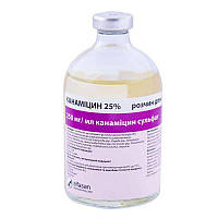Канамицин 25 инъекционный антибиотик, 100мл 100 мл