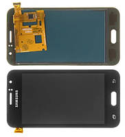 Дисплей Samsung J120h Galaxy J1 (2016) модуль в сборе с тачскрином, черный, TFT AAA