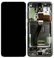 Дисплей Samsung G980 Galaxy S20 модуль в сборе с тачскрином, серый, с рамкой, Original (PRC)