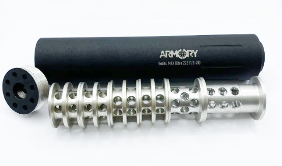 Глушник (ПБС) ARMORY Max Ultra 223 1/2-28