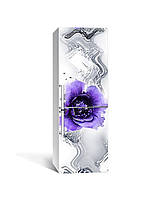 Наклейка на холодильник Zatarga «Сиреневая акварель» 600х1800 мм виниловая 3Д наклейка декор на кухню