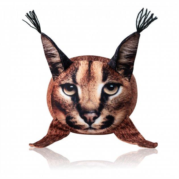 М'яка іграшка антистрес "Рись Шльопа" 30см, подушка-антистрес, подушка рись, фото 1