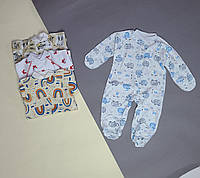 Человечек детский "Baby" 56 размер, человечки интерлок, комбинезон детский 56 размер Слоник