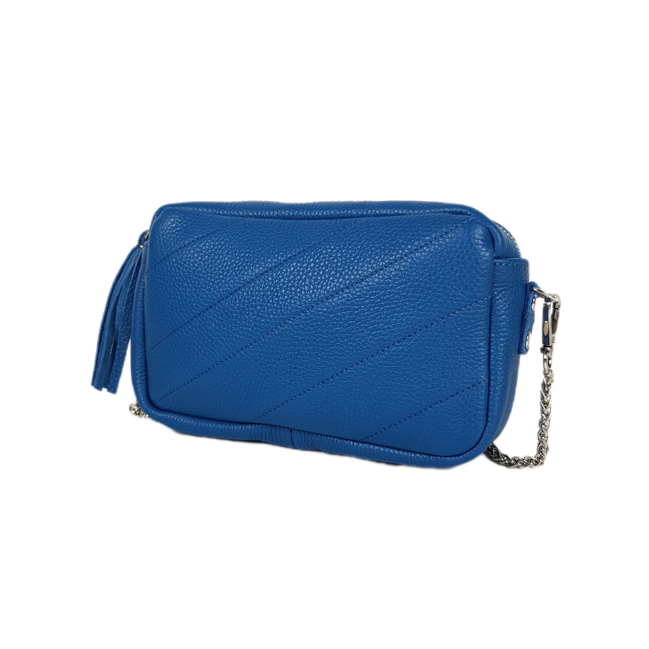 Сумка жіноча "МІА" натуральна шкіра,  синя, фото 1