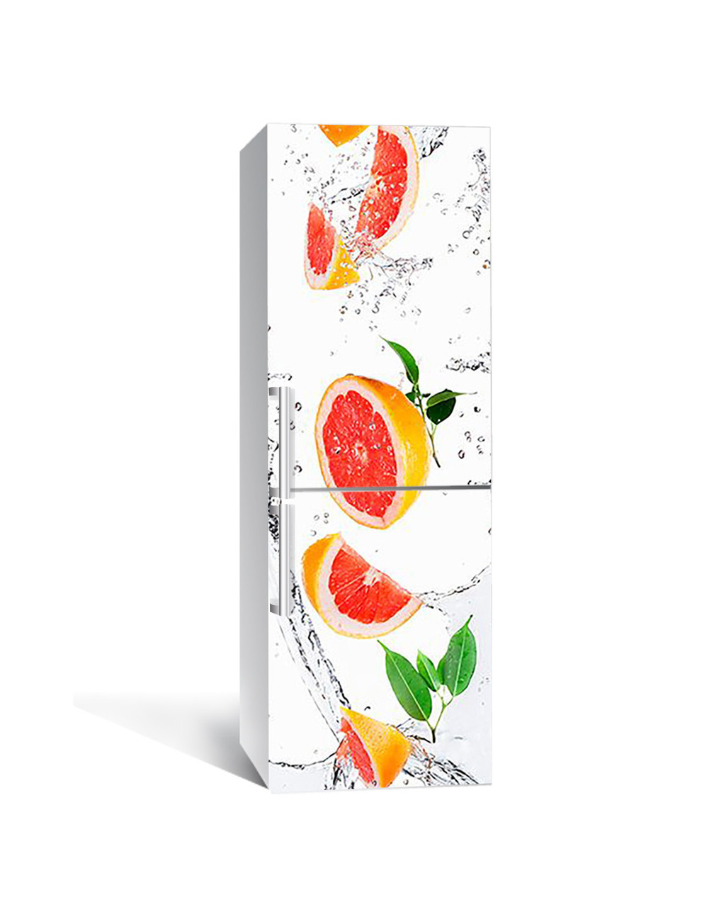 Наклейка на холодильник Zatarga "Грейпфруты" 600х1800 мм виниловая 3Д наклейка декор на кухню самоклеящаяся - фото 1 - id-p1860641136