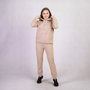 Жіночий спортивний костюм 2х-нитка "Худі Беж" 42р