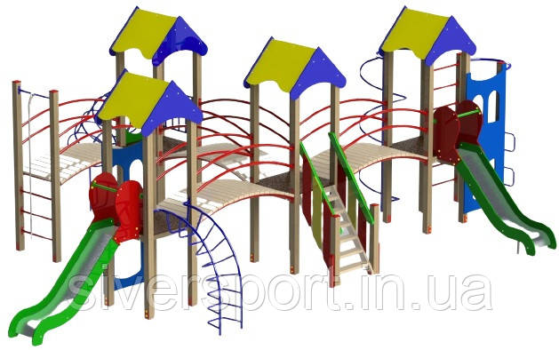 Ігровий комплекс "Фортеця друзів" SiverSport KID718, фото 1