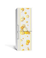 Наклейка на холодильник Zatarga «Шары в узорах» 600х1800 мм виниловая 3Д наклейка декор на кухню самоклеящаяся