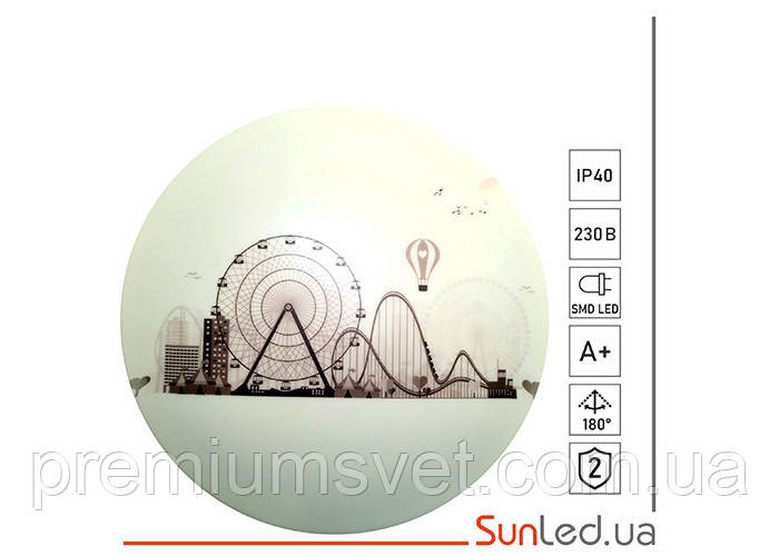 Світильник світлодіодний SL-D01-M-300-36-1 колесо огляду 36W, фото 1