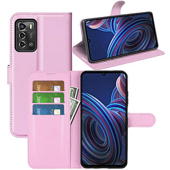 Чохол-книжка Litchie Wallet для ZTE Blade A72 4G Light Pink