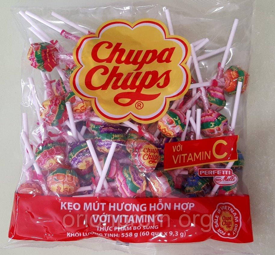 Льодяник на паличці Chupa Chups 9,3 г 60 штук