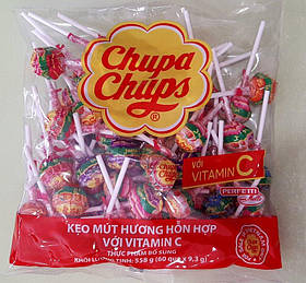 Льодяник на паличці Chupa Chups 9,3 г 60 штук
