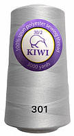 Нитки швейные армированные Kiwi 30/2 (3000 ярдов) белые