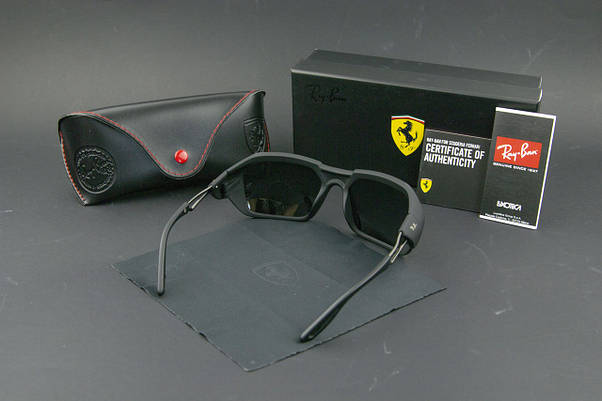 Сонцезахисні окуляри RAY BAN Ferrari поляризаційні UV400 (арт. RB4367) матовые, фото 5