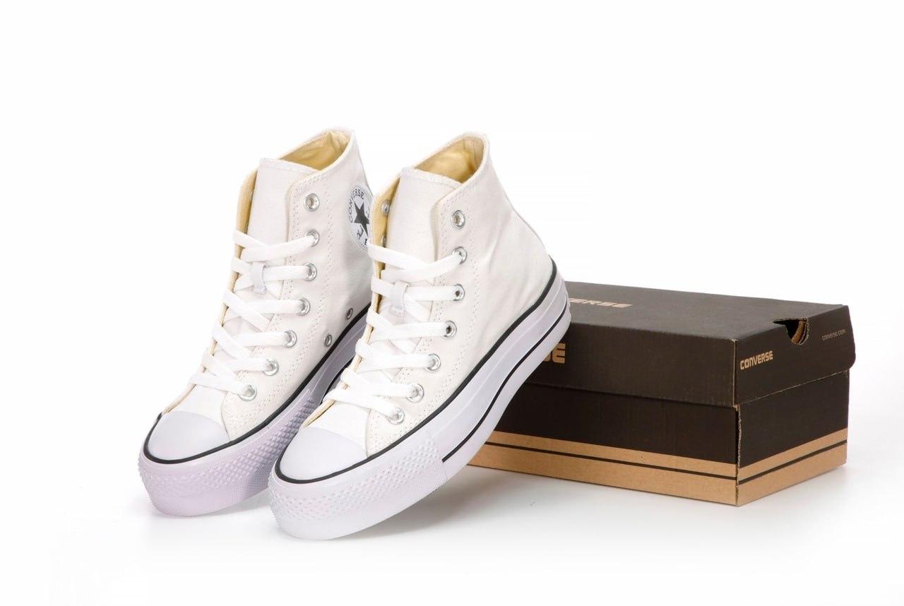 Жіночі кеди Converse All Star High White (Білі) Взуття Конверс Ол Стар високі текстиль демісезон В'єтнам