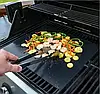 BBQ grill sheet гриль мат портативний антипригарним покриттям 33 Х 40 см для овочів, м'яса, морепродуктів, фото 4