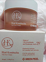 Увлажняющий крем для повышения эластичности кожи с комбучей medi-peel hyal kombucha tea-tox cream 50мл