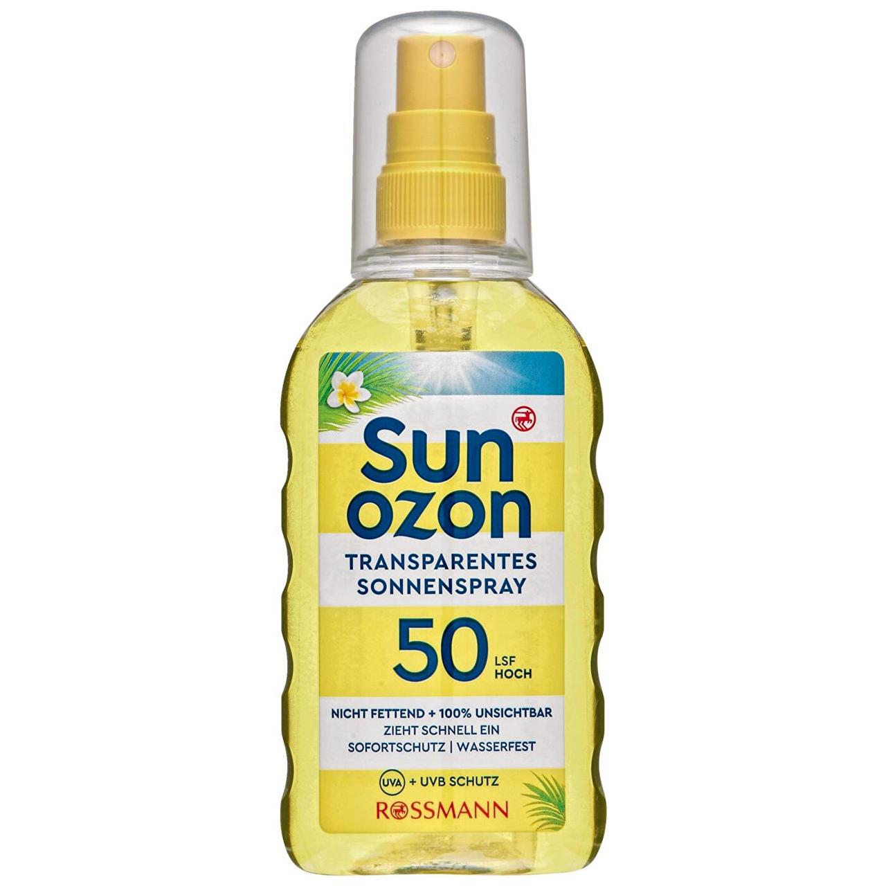Сонцезахисний прозорий спрей Sun Ozon Transparentes Sonnenspray 200 ml LSF 50