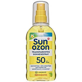 Сонцезахисний прозорий спрей Sun Ozon Transparentes Sonnenspray 200 ml LSF 50