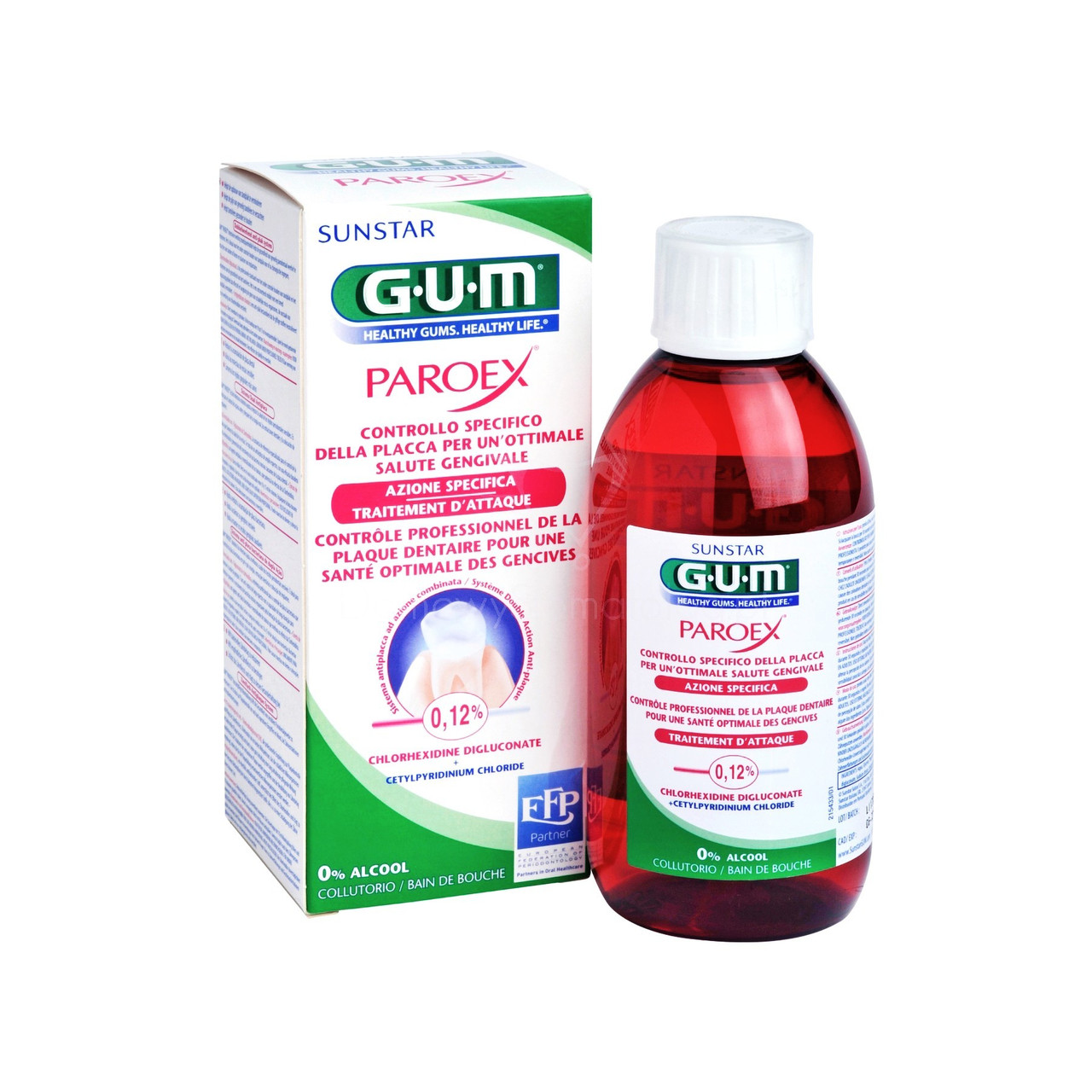 Ополіскувач для порожнини рота GUM Paroex 0,12% хлоргексидина + СРС 300 мл