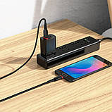 Кабель HOCO X59 USB to Micro 2.4A, 1m, nylon, TPE connectors, Black, фото 3