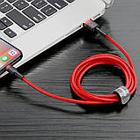 Кабель Baseus Cafule Cable USB For iP 2A 3m Red+Red, фото 8