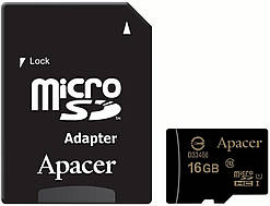 MicroSDHC (UHS-1) Apacer 16Gb class 10 (adapter SD)
