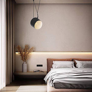 Чорний підвіс індастріал-лофт 25см (61-BK01-1 BK), фото 2