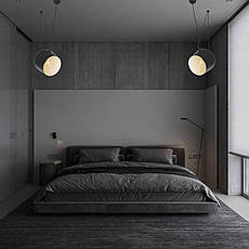 Чорний підвіс індастріал-лофт 25см (61-BK01-1 BK), фото 4