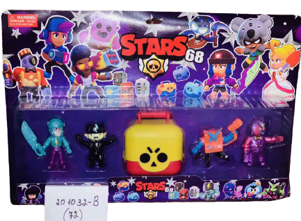 Набір міні-фігурок Бравл Старс Brawl Stars 68 сезон 5в1 201032-В Н, фото 1