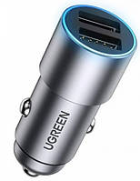 Автомобильное зарядное устройство Ugreen CD130 Dual USB Car Charger 24Вт 2.4A