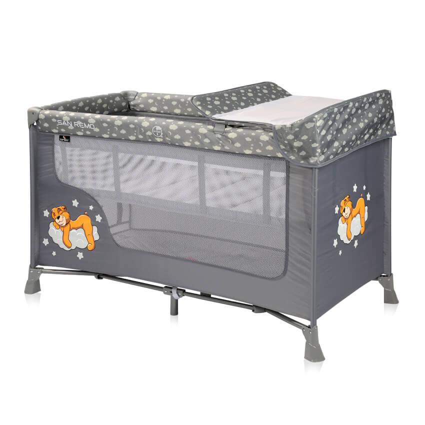 Манеж Lorelli SR 2L (grey clouds)