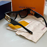 Жіночі сонцезахисні окуляри LV1661 black Lux, фото 5