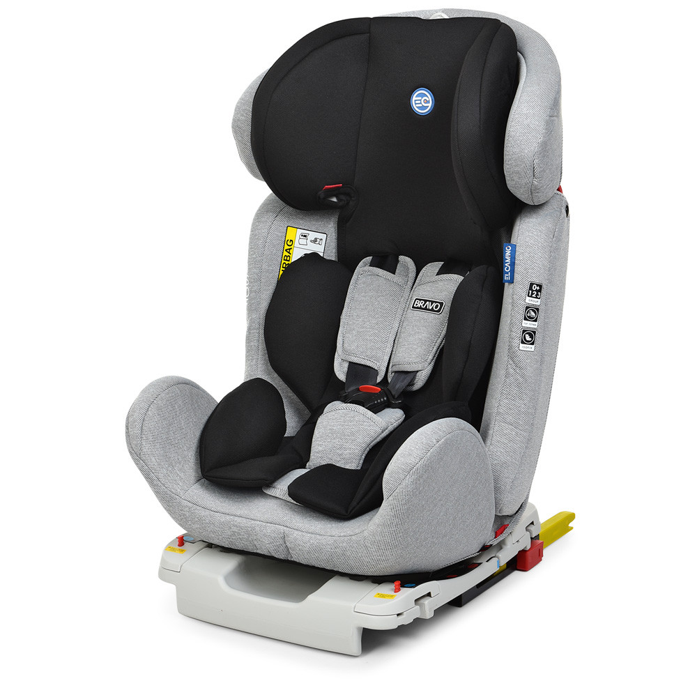 Автокрісло El Camino (0-36кг) ME 1041 BRAVO ISOFIX (grey black), фото 1