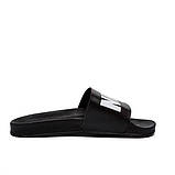 Чоловічі шльопанці Nike, літні чоловічі шльопанці чорного кольору, чоловічі легкі сланці шльопанці з логотипом, фото 9