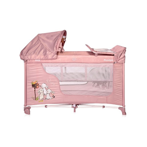 Манеж Lorelli MOONLIGHT 2L ROCKER (beige rabbits)