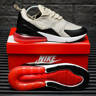 Nike air 270 grey and red discount