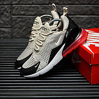 Мужские Кроссовки Nike Air Max 270 Beige Black Red 41-42-44-45