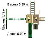 Дитячий ігровий майданчик "Люкс-8" Е7 з рукоходом, фото 8