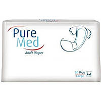Подгузники для взрослых Pure Med Large (100-150см, 30шт)
