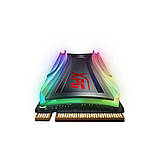 Накопичувач SSD M.2 ADATA SPECTRIX S40G RGB 1TB 2280 PCIe 3.0x4 NVMe 3D NAND Read/Write: 3500/3000 MB/sec, фото 4