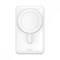 Зовнішній акумулятор Baseus Magnetic Bracket Wireless Fast Charge Power Bank 10000mAh 20W White (With cable