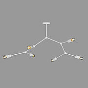 Металева біла люстра на 6 ламп (61-L171-6 WH)